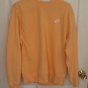 mens orange nike crewneck